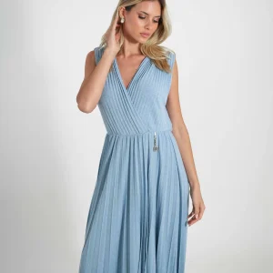 Vestido Longo Plissado Fracomina