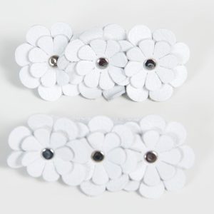Acessório Tira de Flores Branco