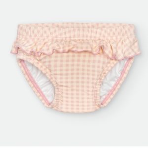 Cueca de Banho Xadrez Rosa