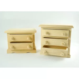 Cómoda Miniatura Bonecas (2 Ou 3 Gavetas)